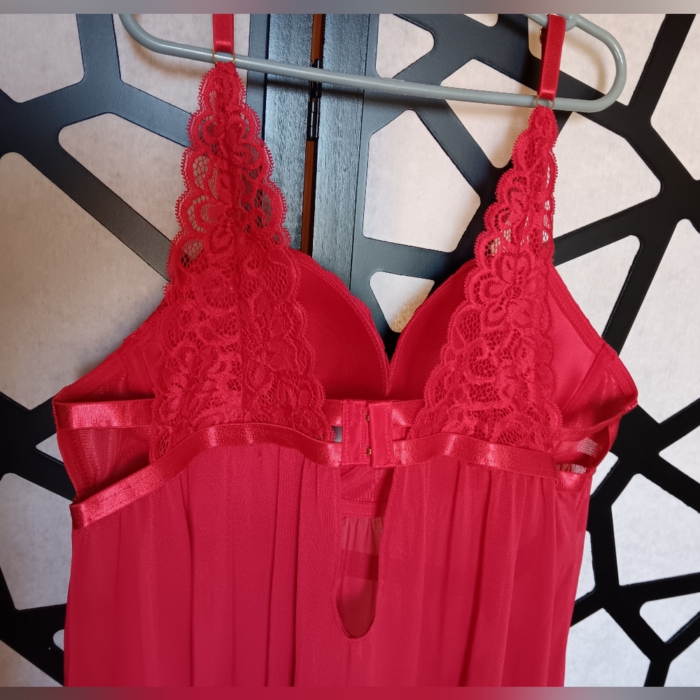 Daisy Fuentes - Babydoll & Thong Set - XL - Red NWOT - Picture 7 of 14